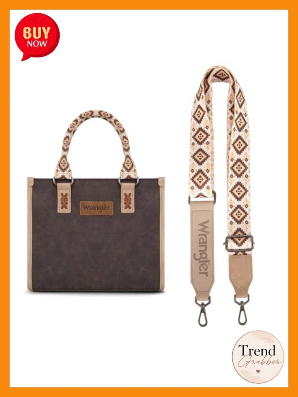 Suede Aztec Tote Bag Whipstitch Top Handle Crossbody Satchel